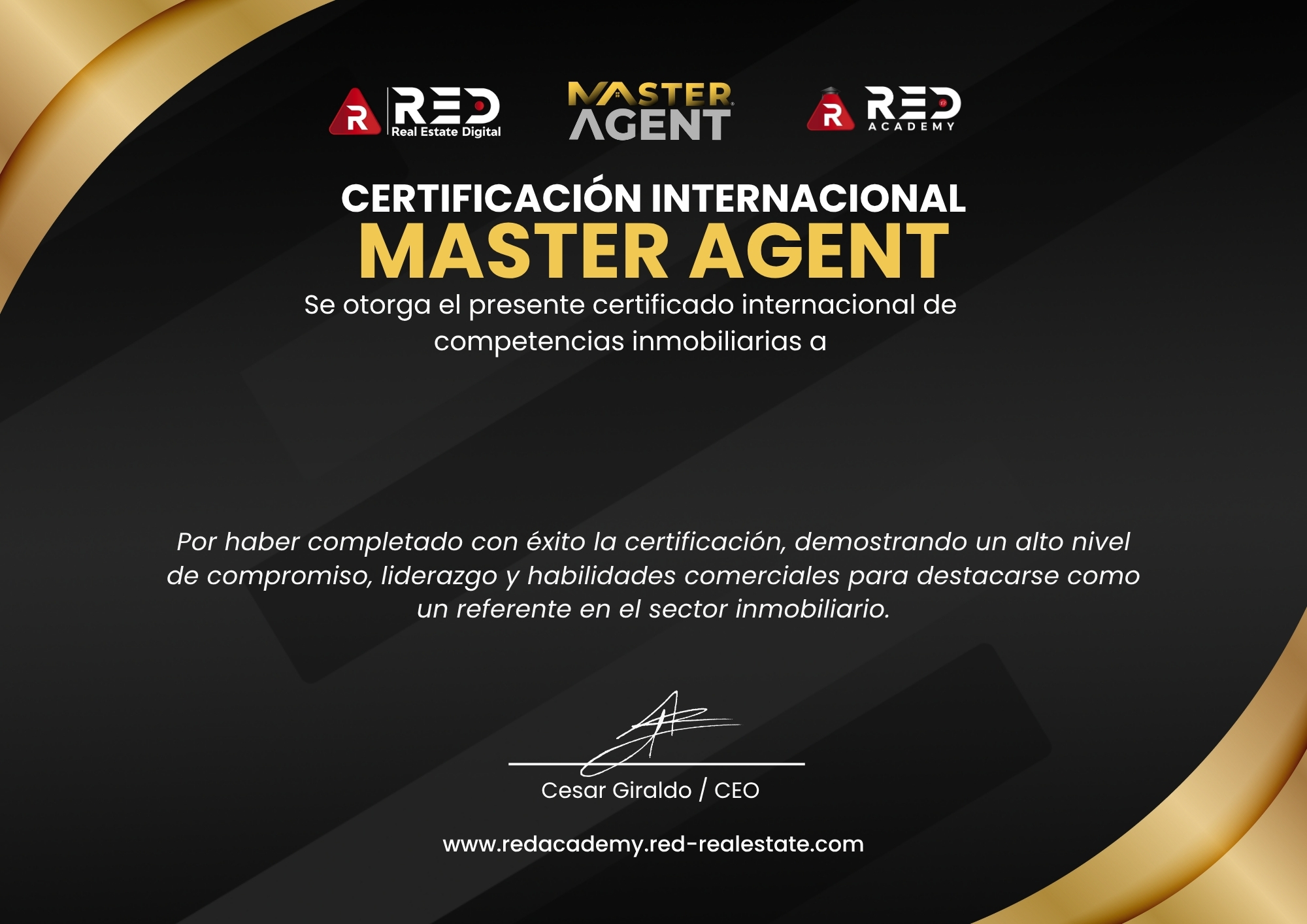 Certificado Master Agent